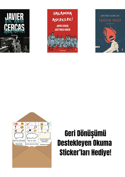 Bir Anın Anatomisi + Salamina Askerleri (Çizgi Roman) + Işığın Hızı + Okuma Sticker'ları
