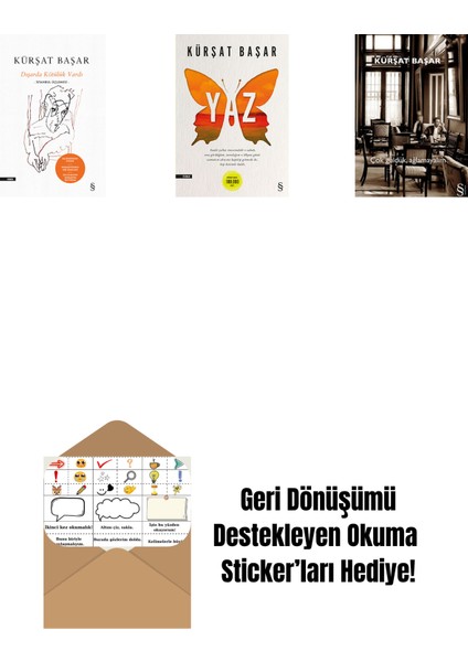 Dışarda Kötülük Vardı (Ciltli) + Yaz + Çok Güldük, Ağlamayalım + Okuma Sticker'ları