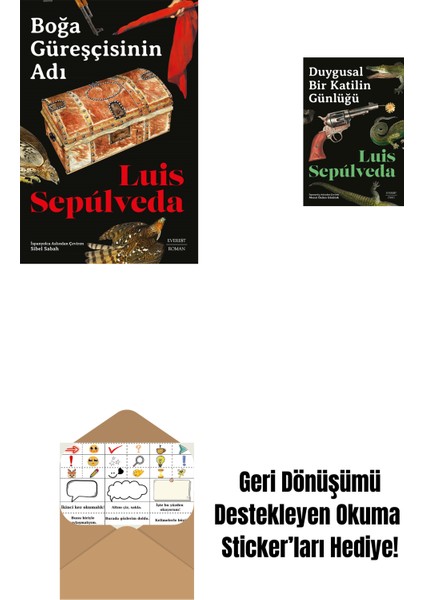 Boğa Güreşçisinin Adı + Duygusal Bir Katilin Günlüğü + Okuma Sticker'ları