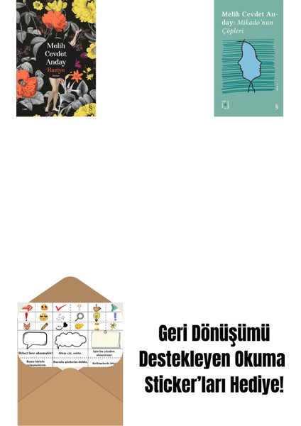 Raziye (Ciltli) + Everest Açıkhava 3 - Mikado’nun Çöpleri + Okuma Sticker'ları