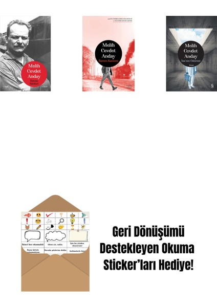 Melih Cevdet Anday - Bütün Şiirleri (Ciltli) + Barem Kanunu + Isa’nın Güncesi (Ciltli) + Okuma Sticker'ları