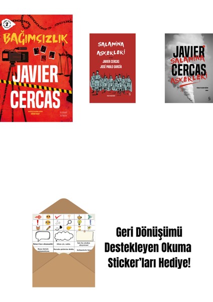 Bağımsızlık + Salamina Askerleri (Çizgi Roman - Ciltli) + Salamina Askerleri (Ciltli) + Okuma Sticker'ları