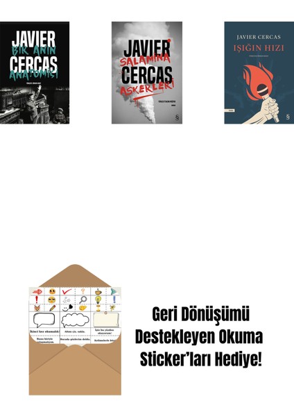 Bir Anın Anatomisi + Salamina Askerleri (Ciltli) + Işığın Hızı + Okuma Sticker'ları
