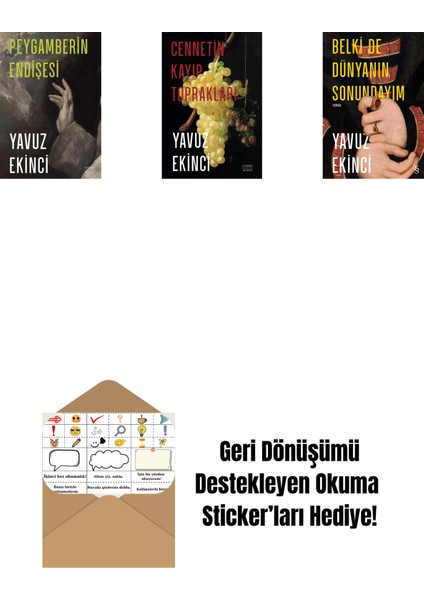 Peygamberin Endişesi + Cennetin Kayıp Toprakları + Belki De Dünyanın Sonundayım (Ciltli) + Okuma Sticker'ları