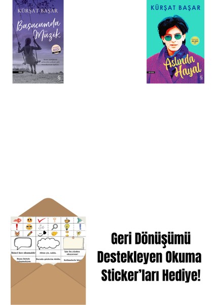 Başucumda Müzik (Midi Boy) + Aslında Hayal + Okuma Sticker'ları