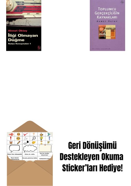 Iliği Olmayan Düğme + Toplumcu Gerçekçiliğin Kaynakları + Okuma Sticker'ları