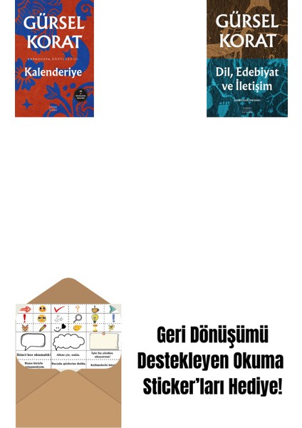 Kalenderiye + Dil, Edebiyat ve Iletişim + Okuma Sticker'ları