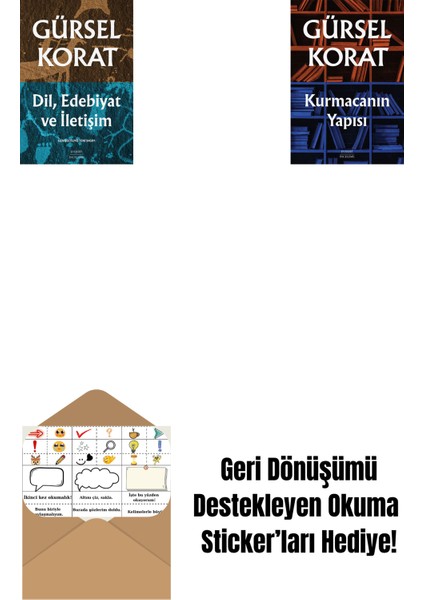Dil, Edebiyat ve Iletişim + Kurmacanın Yapısı + Okuma Sticker'ları