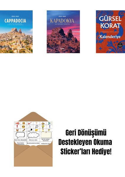 Cappadocia (Ciltli) + Kapadokya (Ciltli) + Kalenderiye + Okuma Sticker'ları