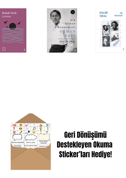 Everest Açıkhava 31 - Lavinia + Bir Roman Kahramanı Orhan Veli (Ciltli) + Şiir Hikâyeleri + Okuma Sticker'ları