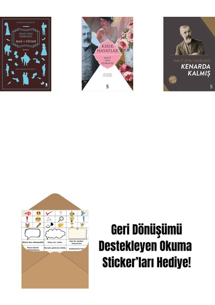 Mai ve Siyah + Kırık Hayatlar - Özgün Metin + Kenarda Kalmış + Okuma Sticker'ları