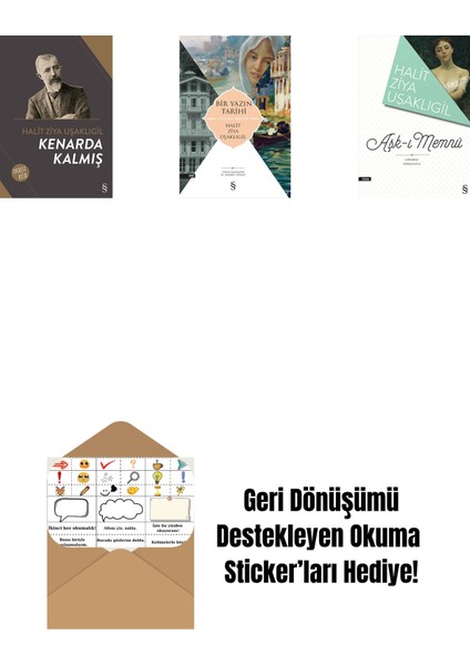 Kenarda Kalmış + Bir Yazın Tarihi + Aşk-I Memnu + Okuma Sticker'ları