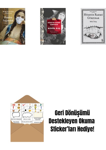 Hakka Sığındık + Kesik Baş (Günümüz Türkçesiyle) + Billur Kalp + Okuma Sticker'ları