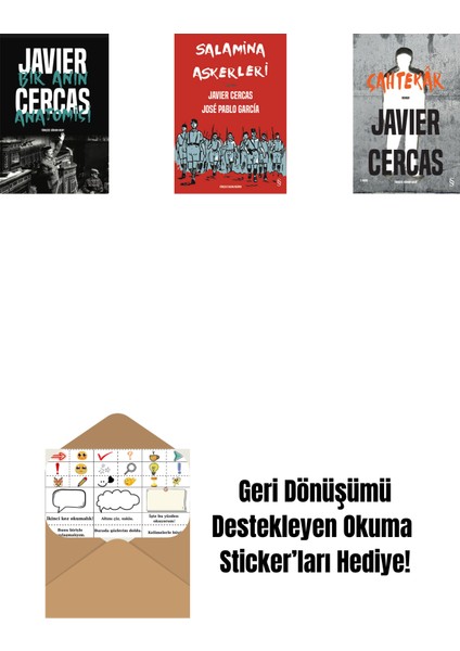 Bir Anın Anatomisi + Salamina Askerleri (Çizgi Roman) + Sahtekâr + Okuma Sticker'ları