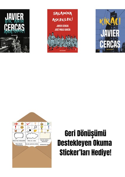 Bir Anın Anatomisi + Salamina Askerleri (Çizgi Roman) + Kiracı + Okuma Sticker'ları