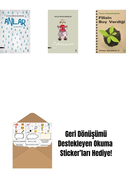Anlar + Öykünmece + Filizin Boy Verdiği + Okuma Sticker'ları