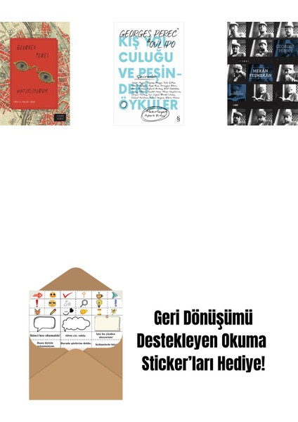 Hatırlıyorum + Kış Yolculuğu ve Peşindeki Öyküler + Mekân Feşmekân + Okuma Sticker'ları