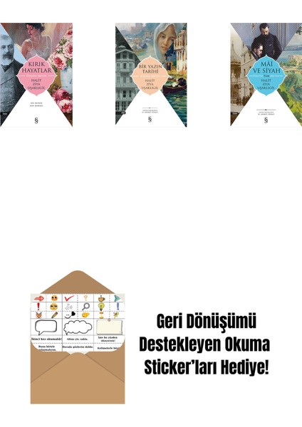 Kırık Hayatlar - Özgün Metin + Bir Yazın Tarihi + Mâî ve Siyah - Özgün Tam Metin + Okuma Sticker'ları
