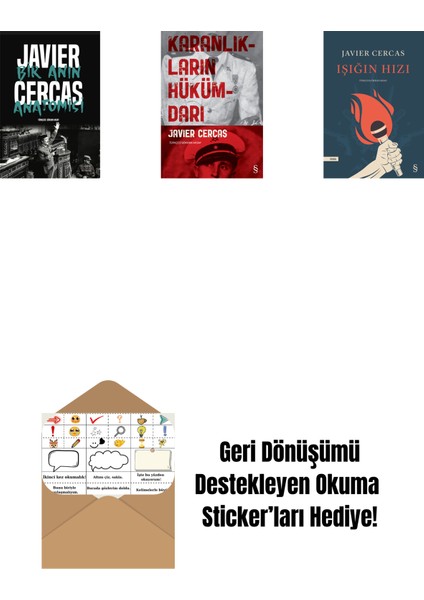 Bir Anın Anatomisi + Karanlıkların Hükümdarı + Işığın Hızı + Okuma Sticker'ları