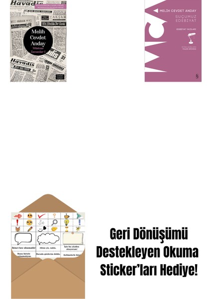 Müstear Zamanlar - 1 + Suçumuz Edebiyat + Okuma Sticker'ları