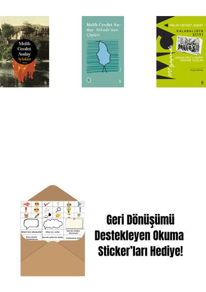 Aylaklar (Ciltli) + Everest Açıkhava 3 - Mikado’nun Çöpleri + Kalabalığın Şiiri + Okuma Sticker'ları