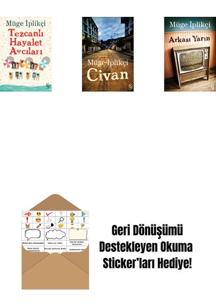 Tezcanlı Hayalet Avcıları + Civan + Arkası Yarın + Okuma Sticker'ları