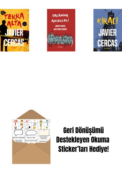 Terra Alta + Salamina Askerleri (Çizgi Roman - Ciltli) + Kiracı + Okuma Sticker'ları