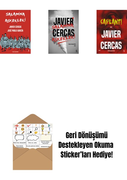 Salamina Askerleri (Çizgi Roman) + Salamina Askerleri (Ciltli) + Saplantı + Okuma Sticker'ları