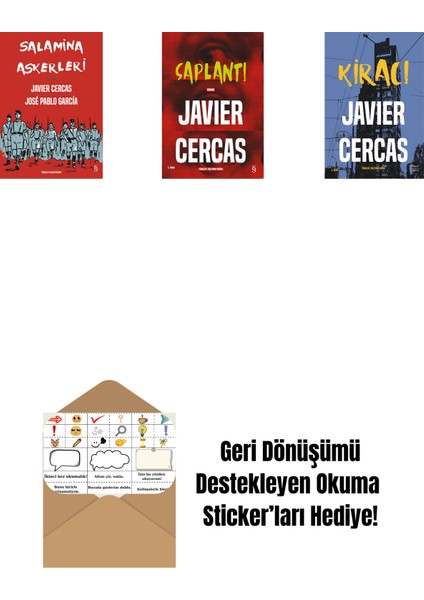 Salamina Askerleri (Çizgi Roman) + Saplantı + Kiracı + Okuma Sticker'ları