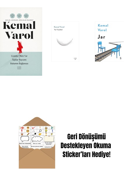 Aşklar, Hevesler, Ayrılıklar Üçlemesi (Ciltli) + Yas Yüzükleri + Jar + Okuma Sticker'ları