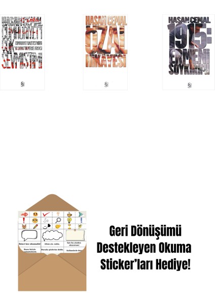 Cumhuriyet'i Çok Sevmiştim ! + Özal Hikâyesi + 1915: Ermeni Soykırımı + Okuma Sticker'ları