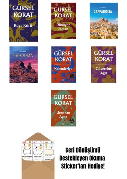 Gürsel Korat 7 Kitap Set + Okuma Sticker'ları
