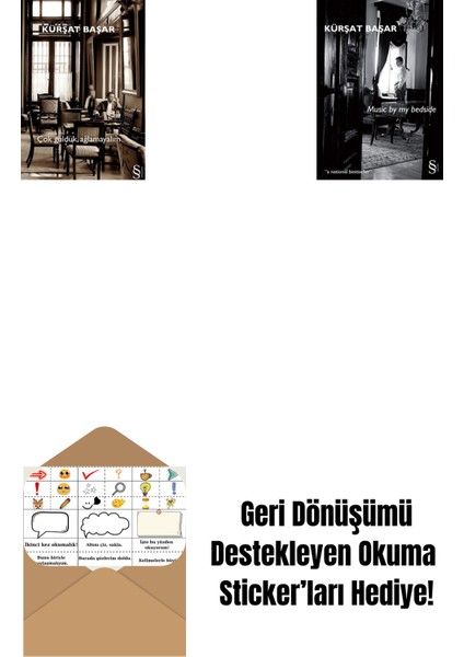 Çok Güldük, Ağlamayalım + Music By My Bedside + Okuma Sticker'ları