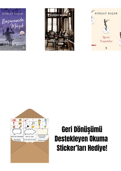 Başucumda Müzik (Midi Boy) + Çok Güldük, Ağlamayalım + Iğreti Yaşamlar + Okuma Sticker'ları