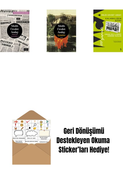 Müstear Zamanlar - 1 + Aylaklar (Ciltli) + Kalabalığın Şiiri + Okuma Sticker'ları