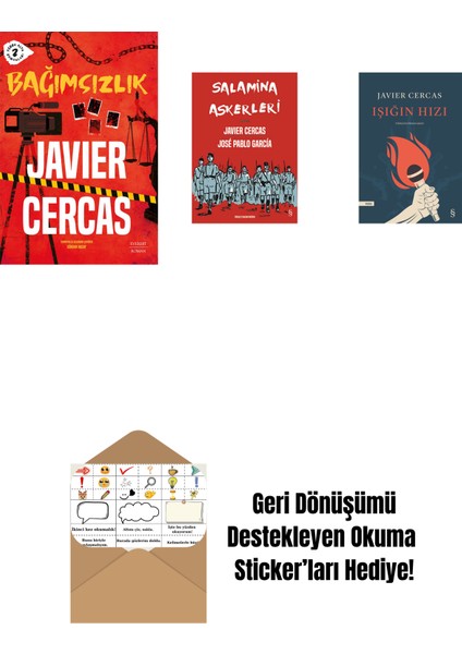 Bağımsızlık + Salamina Askerleri (Çizgi Roman) + Işığın Hızı + Okuma Sticker'ları