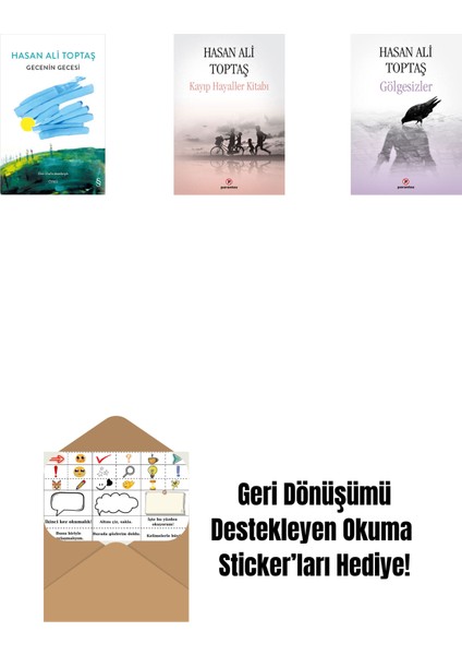 Gecenin Gecesi (Ciltli) + Kayıp Hayaller Kitabı + Gölgesizler + Okuma Sticker'ları