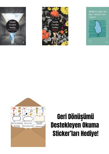 Isa’nın Güncesi (Ciltli) + Raziye (Ciltli) + Everest Açıkhava 3 - Mikado’nun Çöpleri + Okuma Sticker'ları