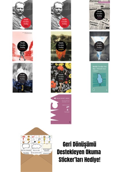 Melih Cevdet Anday 10 Kitap Set + Okuma Sticker'ları