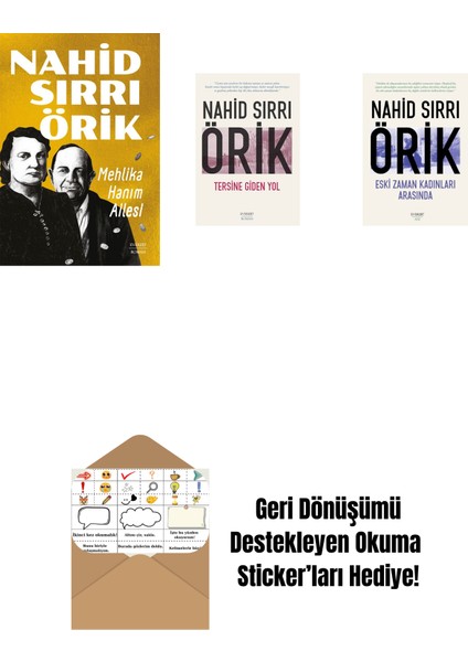 Mehlika Hanım Ailesi + Tersine Giden Yol + Eski Zaman Kadınları Arasında + Okuma Sticker'ları