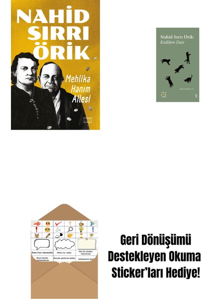 Mehlika Hanım Ailesi + Everest Açıkhava 29 - Kedilere Dair + Okuma Sticker'ları