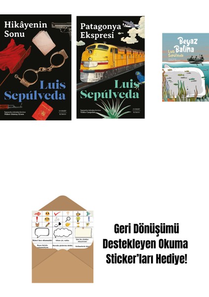 Hikâyenin Sonu + Patagonya Ekspresi + Beyaz Balina + Okuma Sticker'ları