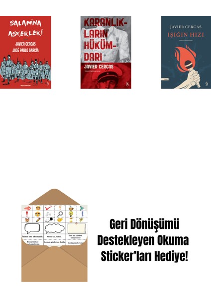 Salamina Askerleri (Çizgi Roman) + Karanlıkların Hükümdarı + Işığın Hızı + Okuma Sticker'ları