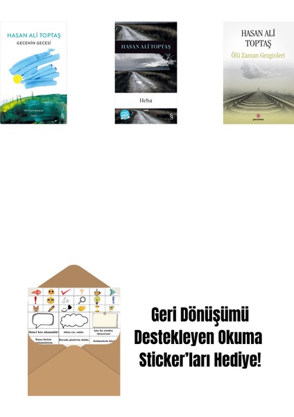 Gecenin Gecesi (Ciltli) + Heba (Midi Boy) + Ölü Zaman Gezginleri + Okuma Sticker'ları