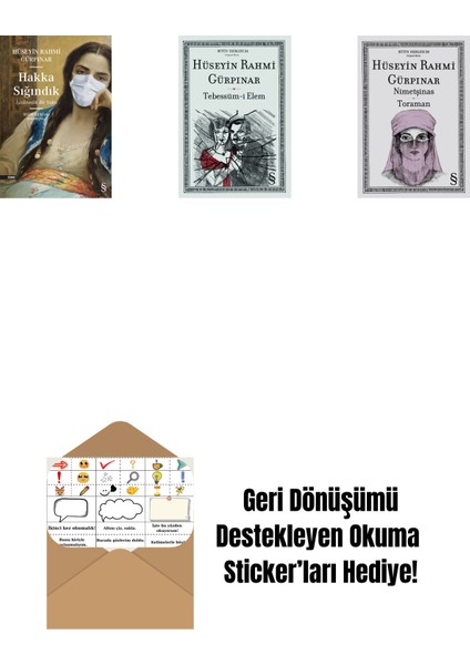 Hakka Sığındık + Tebessüm-I Elem + Nimetşinas - Toraman + Okuma Sticker'ları