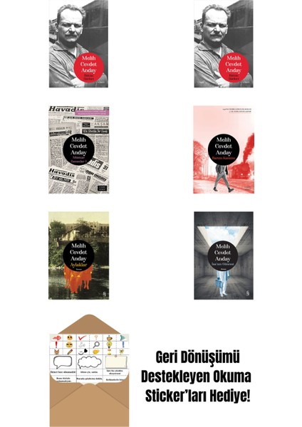 Melih Cevdet Anday 6 Kitap Set + Okuma Sticker'ları
