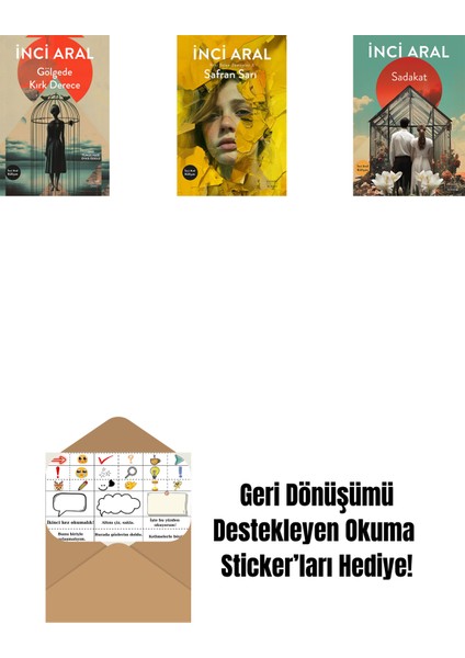 Gölgede Kırk Derece + Safran Sarı + Sadakat + Okuma Sticker'ları