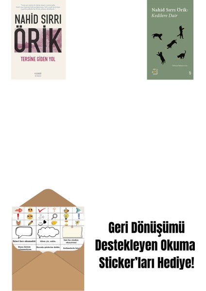Tersine Giden Yol + Everest Açıkhava 29 - Kedilere Dair + Okuma Sticker'ları