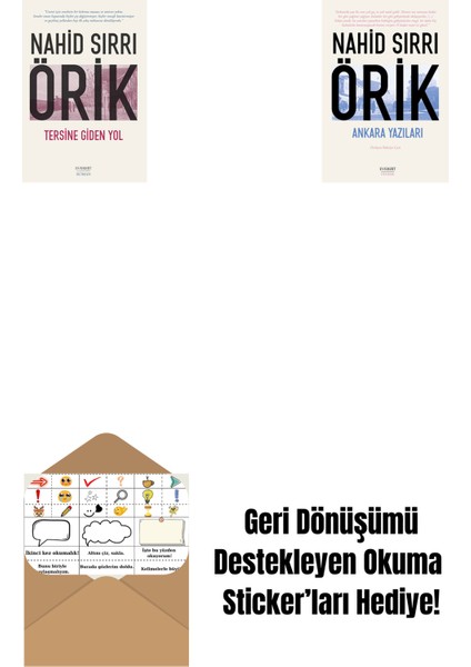 Tersine Giden Yol + Ankara Yazıları + Okuma Sticker'ları