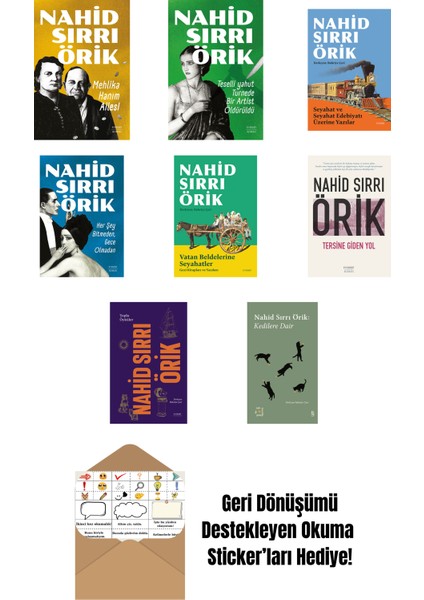 Nahid Sırrı Örik 8 Kitap Set + Okuma Sticker'ları